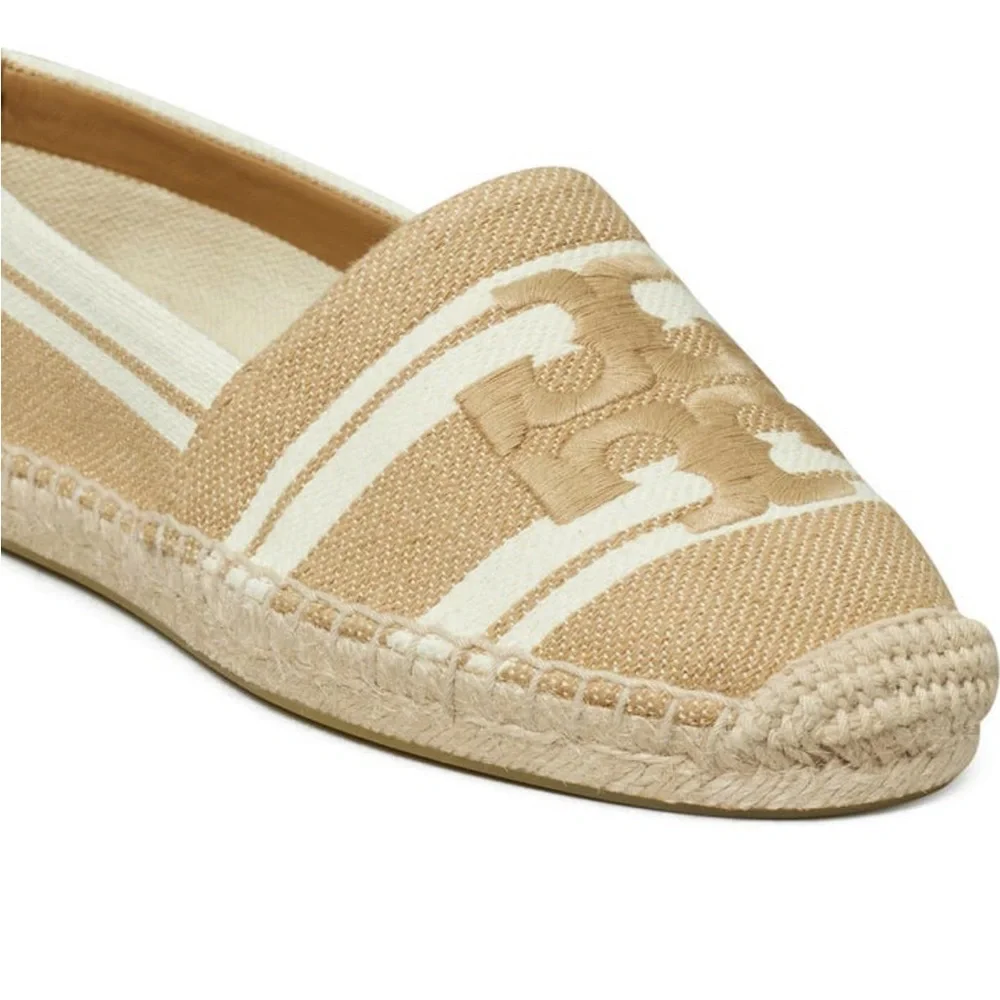 Tory Burch canvas logo espadrilles